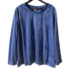 SERENGETI NWOT Tunic Top Sweater Velour Soft Cozy Sz 3X